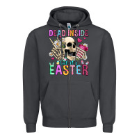 Smoke dead inside but it's easter Zipper Hoodie - Jasminsmagicworld