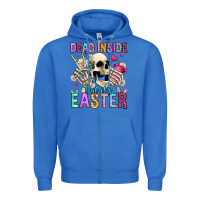 True Royal dead inside but it's easter Zipper Hoodie - Jasminsmagicworld
