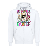White dead inside but it's easter Zipper Hoodie - Jasminsmagicworld