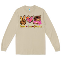 Mushroom peace love donuts Long Sleeve Tee - AdoDesignShop