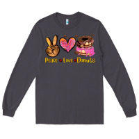 Smoke peace love donuts Long Sleeve Tee - AdoDesignShop