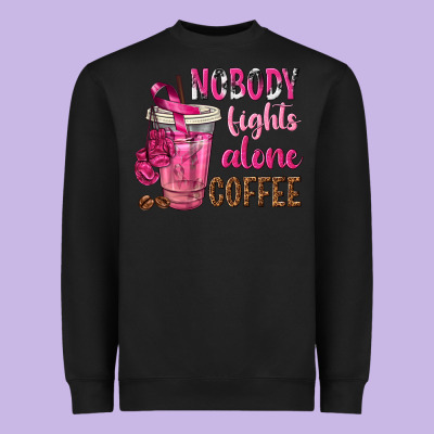 Nobody Fights Alone Coffee Heavyweight Sweatshirt Designed By Texasbilliewilder