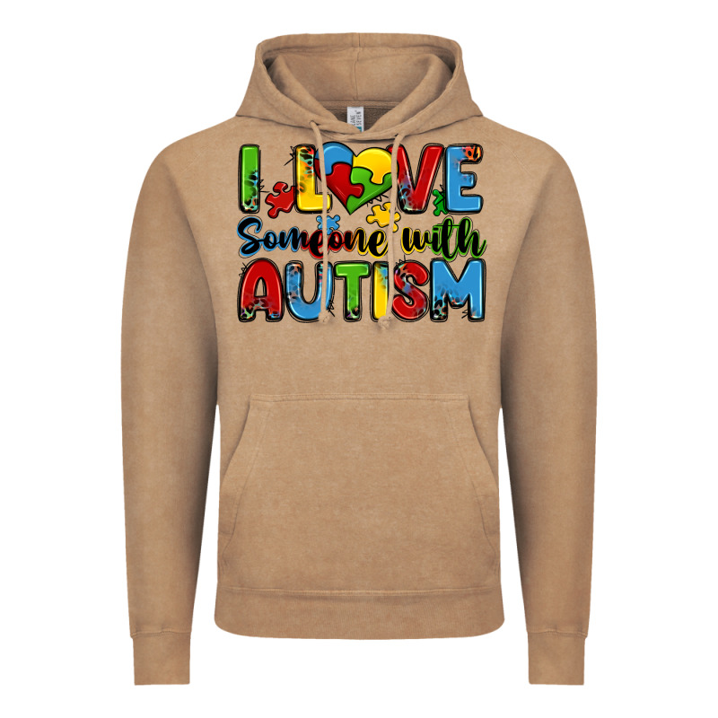 I Love Someone With Autism Vintage Hoodie by Zillion Design Studio | Teevron