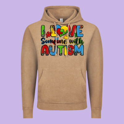 I Love Someone With Autism Vintage Hoodie Designed By Zillion Design Studio