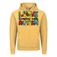 Vintage Mustard i love someone with autism Vintage Hoodie - Zillion Design Studio