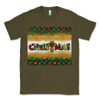 Army Green Christmas with cross Classic Tee - BundleAndBundleShop