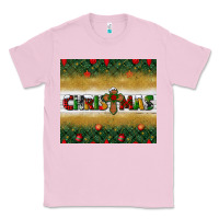 Bubblegum Pink Christmas with cross Classic Tee - BundleAndBundleShop