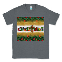Charcoal Heather Christmas with cross Classic Tee - BundleAndBundleShop