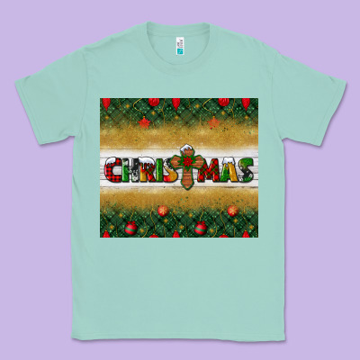 Christmas With Cross Classic Tee Designed By Bundleandbundleshop
