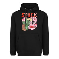 Black stuck on you Heavyweight Hoodie - MaliasSmallBusiness