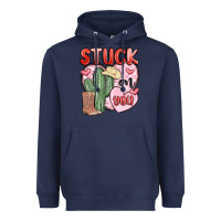 Navy stuck on you Heavyweight Hoodie - MaliasSmallBusiness
