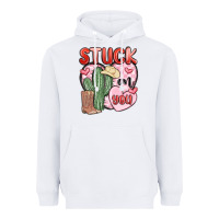 White stuck on you Heavyweight Hoodie - MaliasSmallBusiness