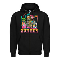 Black sweet summer skeleton Zipper Hoodie - Jasminsmagicworld