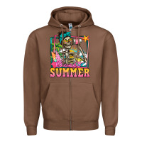 Chestnut sweet summer skeleton Zipper Hoodie - Jasminsmagicworld