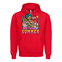 Red sweet summer skeleton Zipper Hoodie - Jasminsmagicworld