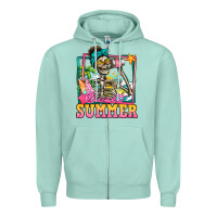 Seafoam sweet summer skeleton Zipper Hoodie - Jasminsmagicworld