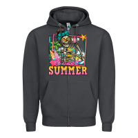 Smoke sweet summer skeleton Zipper Hoodie - Jasminsmagicworld