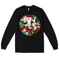 Black Christmas cow gemstone Long Sleeve Tee - Artiststas