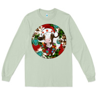 Matcha Christmas cow gemstone Long Sleeve Tee - Artiststas