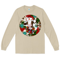 Mushroom Christmas cow gemstone Long Sleeve Tee - Artiststas