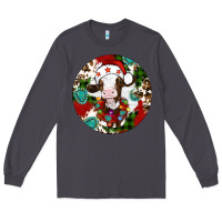 Smoke Christmas cow gemstone Long Sleeve Tee - Artiststas