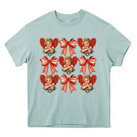 Arona Valentines Eros and bow Heavy Core Tee - CowhideDigitalArt
