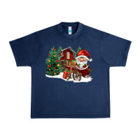 Navy christmas gnomes barnyard Urban Heavy Tee - FaDigitalArtStudio