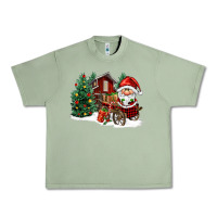 Oil Green christmas gnomes barnyard Urban Heavy Tee - FaDigitalArtStudio