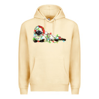 Pina Colada christmas siamese cat Premium Hoodie - LillyAllenDesigns