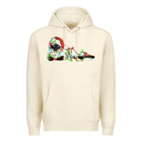 Sandshell christmas siamese cat Premium Hoodie - LillyAllenDesigns
