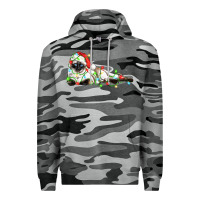 Slate Camo christmas siamese cat Premium Hoodie - LillyAllenDesigns