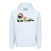 White christmas siamese cat Premium Hoodie - LillyAllenDesigns