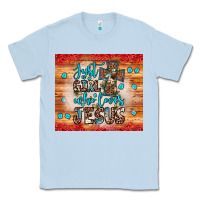 Dusty Blue just a girl who loves jesus Classic Tee - JahusDesignShop