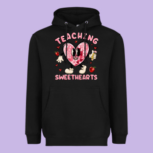 Teaching Sweethearts Heavyweight Hoodie Designed By Maliassmallbusiness