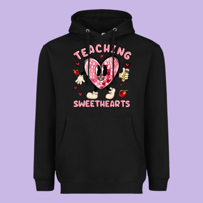 Teaching Sweethearts Heavyweight Hoodie Designed By Maliassmallbusiness