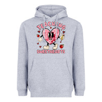 Heather Grey teaching sweethearts Heavyweight Hoodie - MaliasSmallBusiness