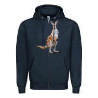 Navy kangaroo Zipper Hoodie - LillyAllenDesigns