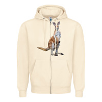 Sandshell kangaroo Zipper Hoodie - LillyAllenDesigns