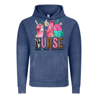 Vintage Denim nurse coffee scrubs rubber gloves Vintage Hoodie - texasbilliewilder