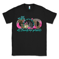 Black with god all things are possible race Classic Tee - AdoDesignShop