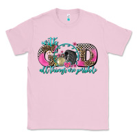 Bubblegum Pink with god all things are possible race Classic Tee - AdoDesignShop