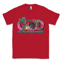 Red with god all things are possible race Classic Tee - AdoDesignShop