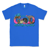 True Royal with god all things are possible race Classic Tee - AdoDesignShop