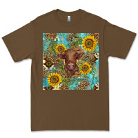 Cacao western highland cow Premium Tee - BarkalooDesign