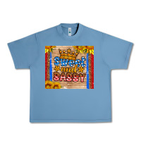 Pebble Blue usa flag sweet and sassy Urban Heavy Tee - HRA Design Shop