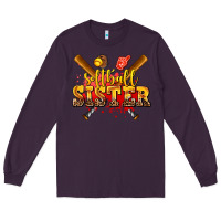 Plum softball sister Long Sleeve Tee - AdoDesignShop
