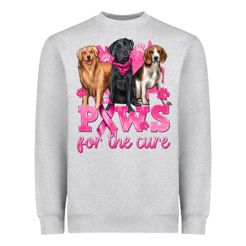 Paws For The Cure Heavyweight Sweatshirt by texasbilliewilder | Teevron