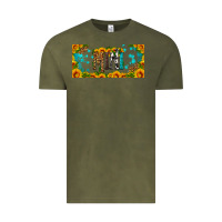 Vintage Olive mini sunflower libbey cup Vintage Tee - HRA Design Shop
