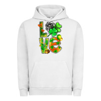 Pigment Lunar Rock st.patrick love with clover Urban Hoodie - NancyCooperArtShop