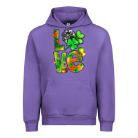 Tulip st.patrick love with clover Urban Hoodie - NancyCooperArtShop